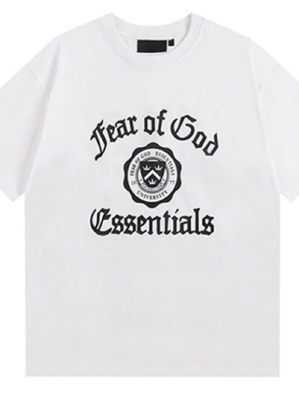 Fear of God Essentials University Its a black thing HBCU White Tee